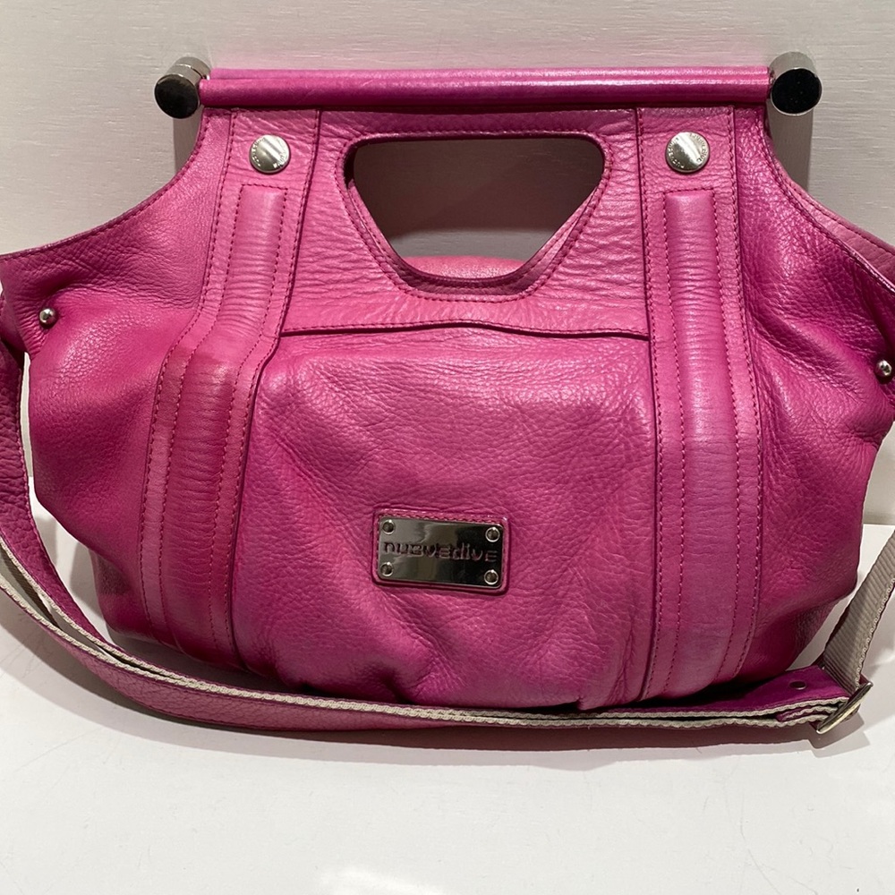 NUOVEDIVE Pink Leather Satchel